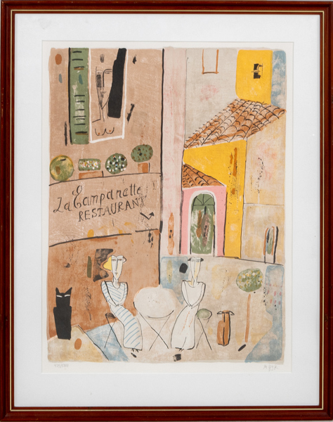 MADELEINE PYK (född 1934), färglitografi, signerad och numrerad 439/5000