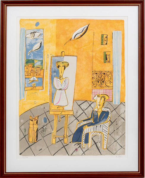 MADELEINE PYK (född 1934), färglitografi, signerad och numrerad 439/5000