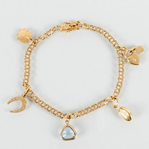 ARMBAND, 18k guld, svenska stämplar 1956, vikt ca 9,3 g