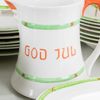 JULSERVIS, 36 del, porslin, "God Jul", Gustafsberg