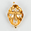 BROSCH, 18k guld, vikt ca 4 g