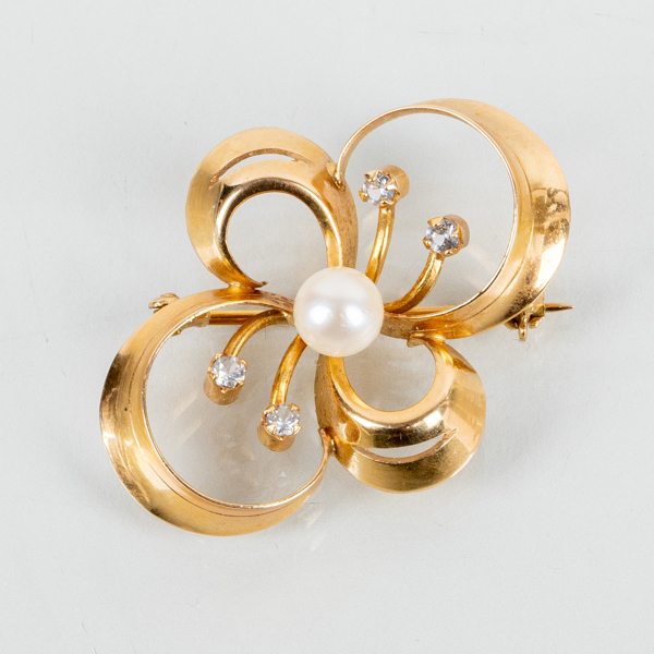 BROSCH, 18k guld, vikt ca 5,4 g 