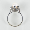 RING, 18k vitguld, med odlad pärla, vikt ca 3,3 g