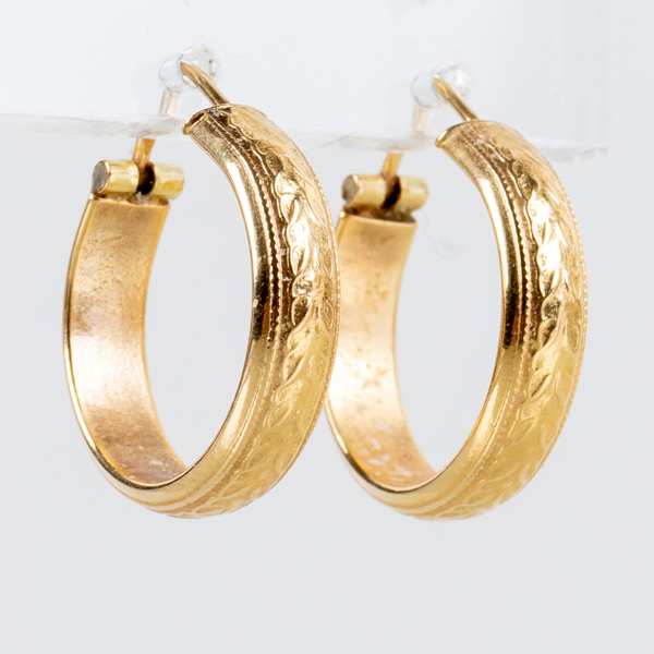 ÖRHÄNGEN, 1 par, 18k guld, Uno A Erre, vikt ca 3,2 g 