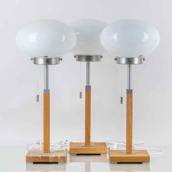 BORDSLAMPOR, 3 st, "Läreda" IKEA, 1900-talets slut