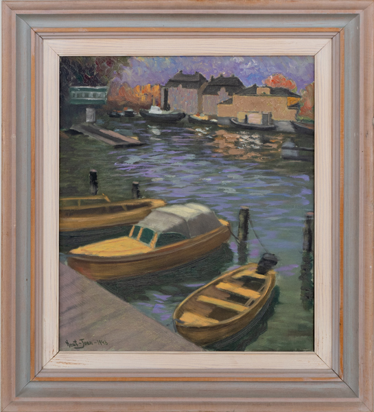 KNUT-JOAN, olja på duk, signerad och daterad 1946