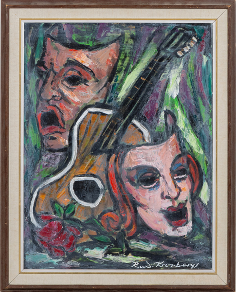 RUDOLF KRONBERG (1911-1977), olja på pannå, signerad