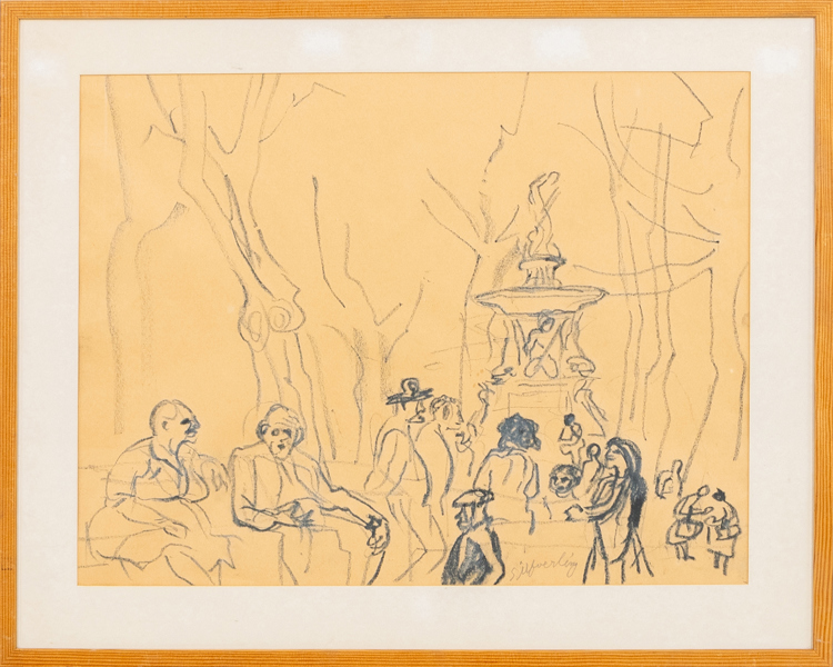 LILLY (LIL) SILFVERLING (1909-1980), teckning, signerad