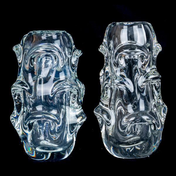 VASER, 2 st, glas, Börne Augustsson, Åseda, 1900-talets andra hälft 