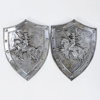 SKÖLDAR, metall, nutida
