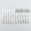 FISKBESTICK, 12 st, nysilver, CMC, 1900-tal