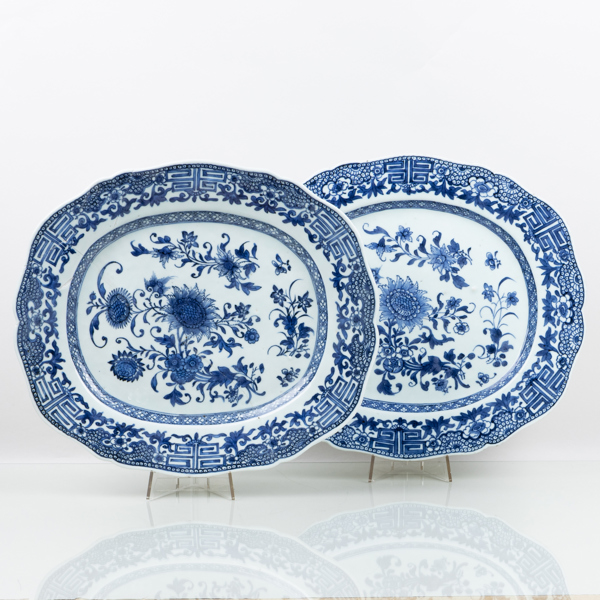 STEKFAT, 1 par, porslin, Kina, Qianlong (1736-1795)