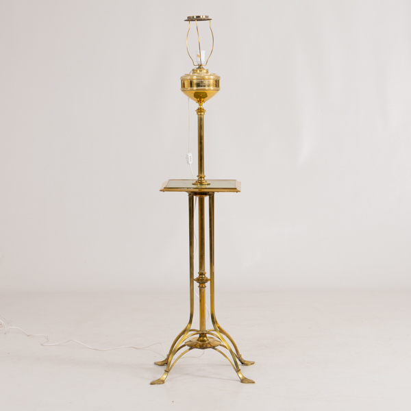 GOLVLAMPA, mässing, 1900-talets första hälft 