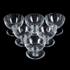 DESSERTSKÅLAR, 6 st, glas, 1900-tal