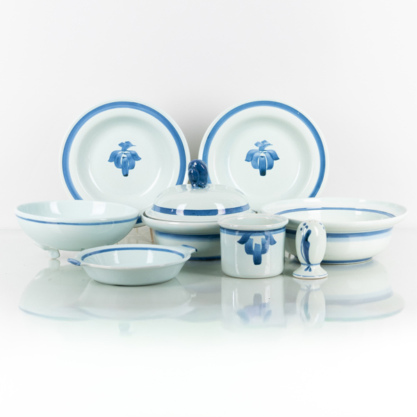 SERVISDELAR, 8 del, keramik, Bo Fajans, 1900-talets första hälft