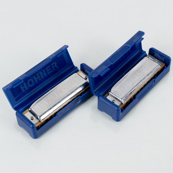 MUNSPEL, 2 st, "Blues Harp", Hohner, Tyskland