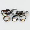 SAMLING ARMBANDSUR, 9 st, vit- och gulmetall, bla Facit, Moretime, Pulsar, Catron, Rado, 1900-/2000-tal