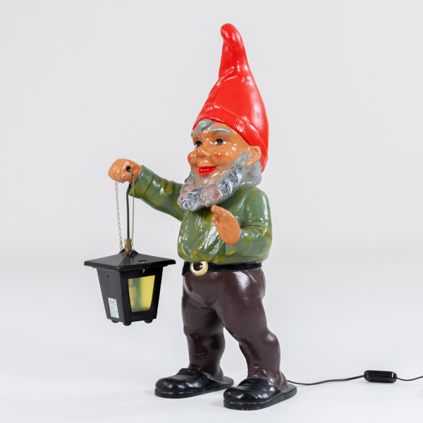 GOLVTOMTE MED LYKTA, keramik, Heissner, Tyskland, 1900-talets andra hälft