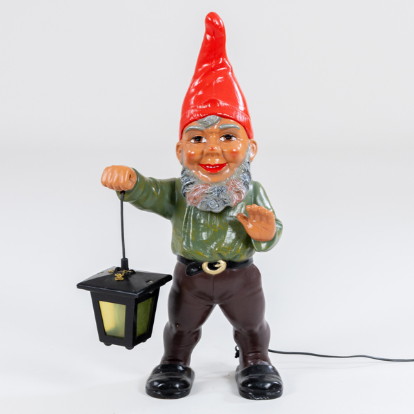 GOLVTOMTE MED LYKTA, keramik, Heissner, Tyskland, 1900-talets andra hälft