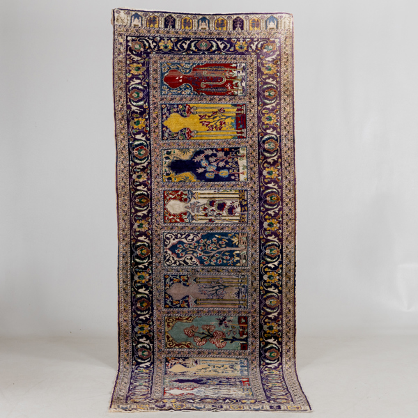 ORIENTMATTA, galleri, old, figural, ca 293 x 103 cm