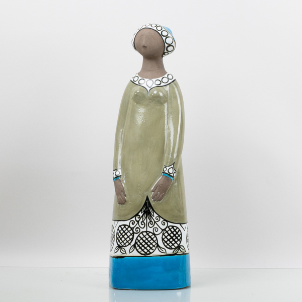 MARI SIMMULSON (1911-2000), figur, lergods, monogramsignerad
