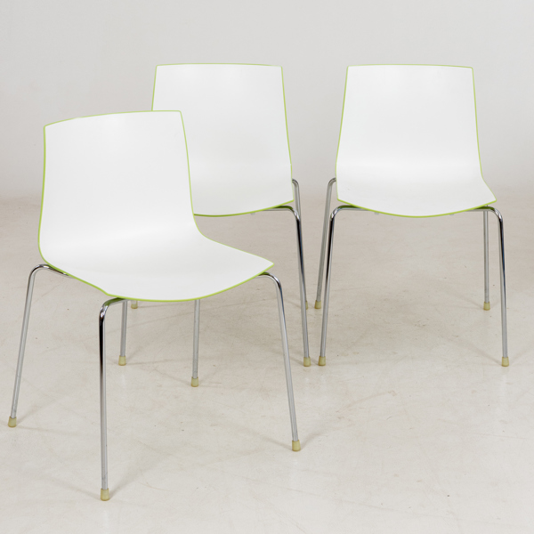  LIEVORE ALTHERR MOLINA, 3 st, stolar, "Catifa", Arper, Italien