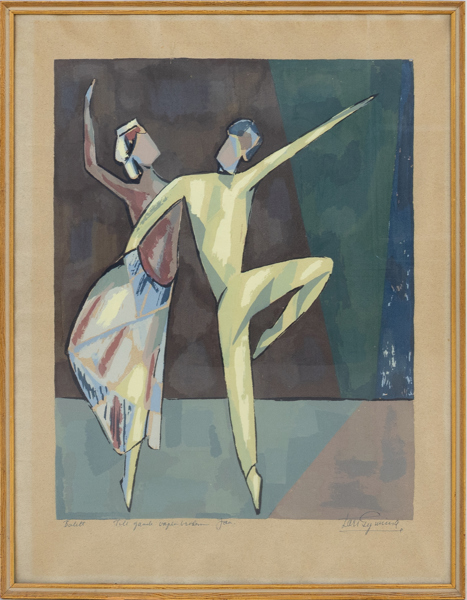 LARS GYNNING (1920-2003), gouache, signerad