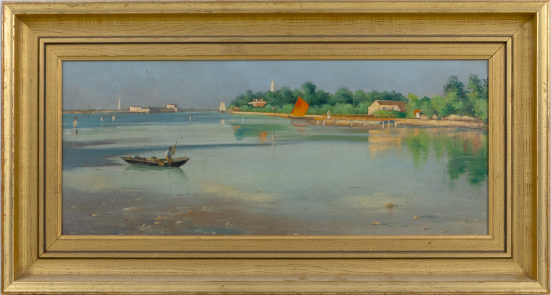 OKÄND KONSTNÄR, olja på pannå, sannolikt tidigt 1900-tal, osignerad