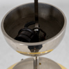 TAKLAMPA, kromad metall och glas, 1900-talets första hälft