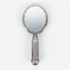 HANDSPEGEL / PUDERDOSA, silver, 1900-talets första hälft