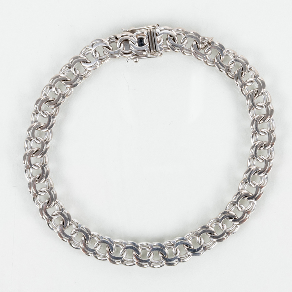 ARMBAND, 18k vitguld, vikt ca 19 g