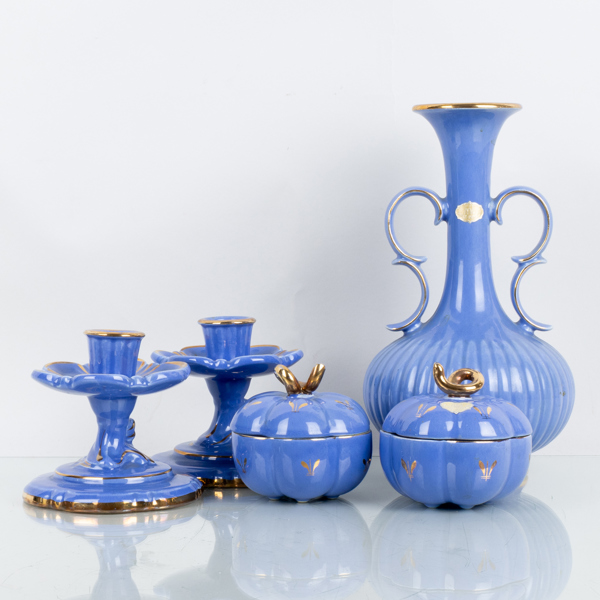 ARTHUR PERCY, 5 del, porslin, "Safir", Gefle, 1900-talets mitt