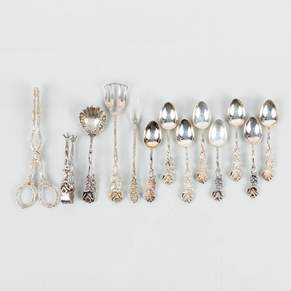 BESTICK, 13 del, silver, tot vikt ca 135 g 