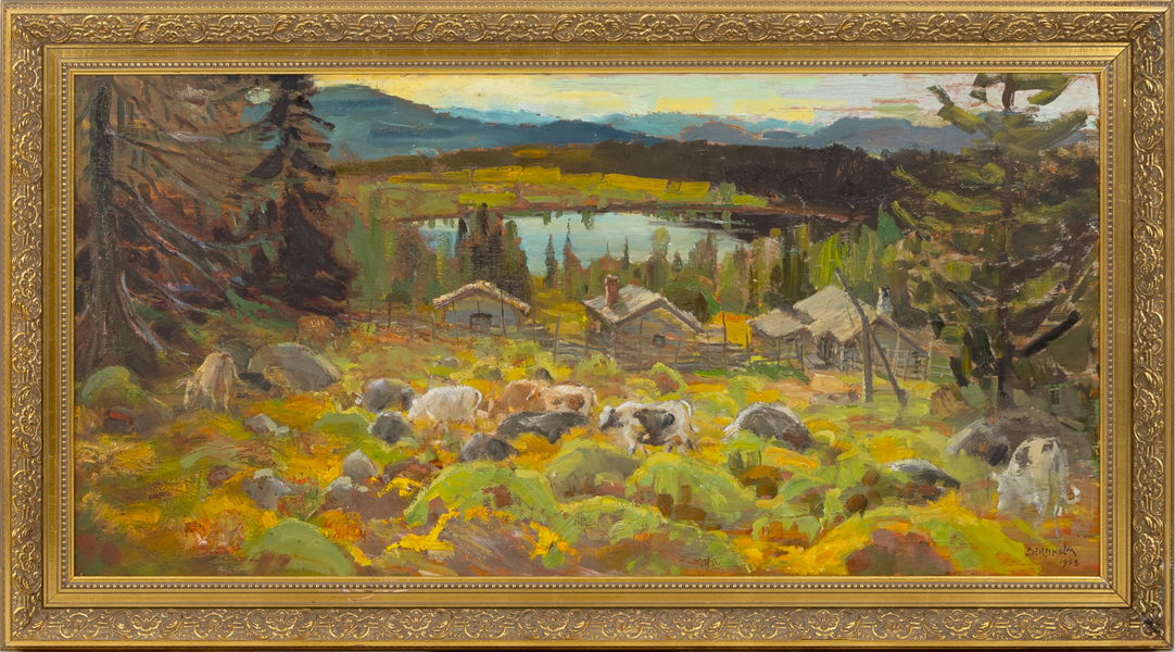 SIGURD BERNHOLM (1890-1969), olja på pannå, signerad och daterad 1958