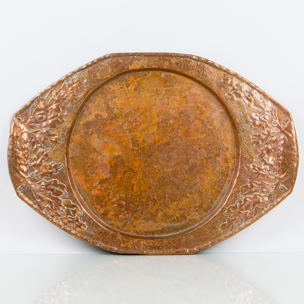 BRICKA, hamrad koppar, jugend, omkring år 1900