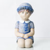 LISA LARSON, figur, stengods, "Sommarklädd", Gustavsberg