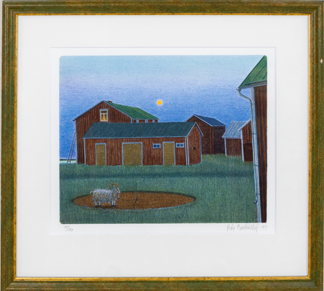 PETER BOROTINSKIJ (född 1948), färglitografi, signerad och daterad -97