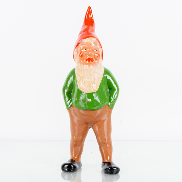 FIGUR, lergods, tomte, sannolikt 1900-talets mitt