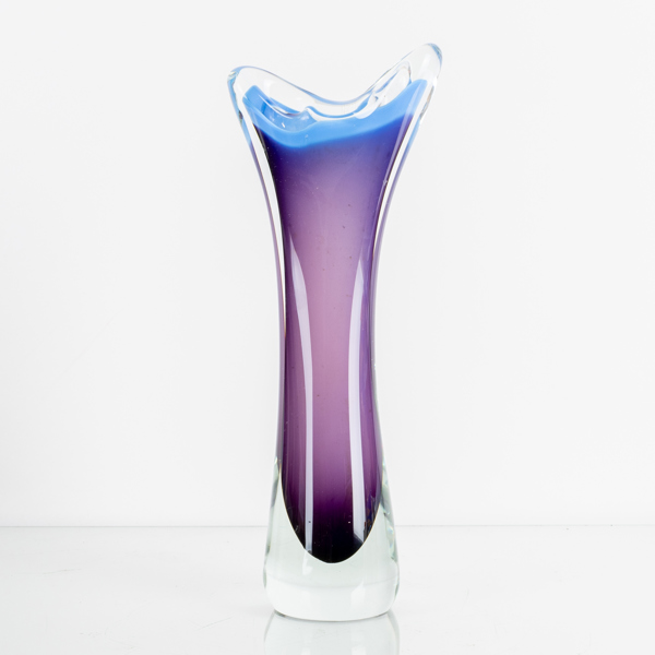 VAS, glas, sannolikt Paul Kedelv Flygsfors, 1900-talets mitt, osignerad 