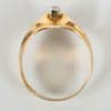 RING, 18k guld, med tre vita stenar, tot vikt ca 2,8 g