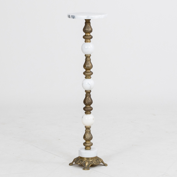 PIEDESTAL, marmor och metall, 1900-tal