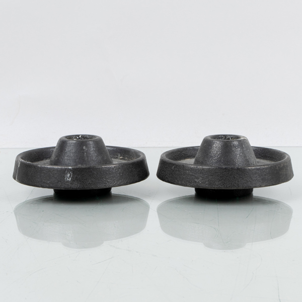 LJUSSTAKAR, 1 par, gjutjärn, Stafsjö Bruk, 1900-talets mitt