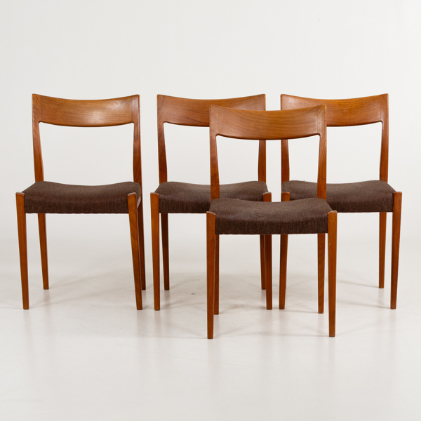 YNGVE EKSTRÖM, 4 st, stolar, "Kontik", Troeds, Bra Bohag, 1960-tal