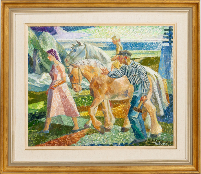 GUNNAR TORHAMN (1894-1965), olja på pannå, signerad