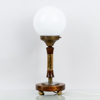 BORDSLAMPA, trä och metall, art déco, 1920-/30-tal