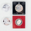 MINNESMYNT, 4 st, silver, 1900-talets andra hälft, tot vikt ca 90 g