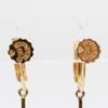 ÖRHÄNGEN, 1 par, 18k guld, tot vikt ca 2,7 g