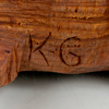 SKULPTUR, trä, signerad K-G, 1900-tal