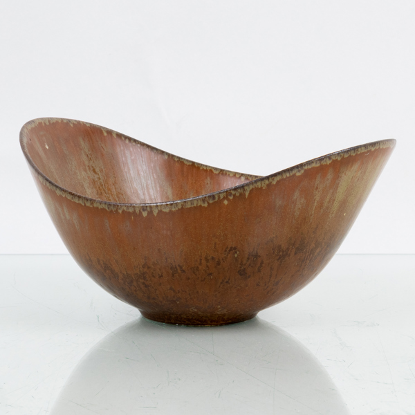 GUNNAR NYLUND, skål, stengods, Rörstrand, signerad