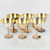 COCKTAILGLAS, 6 st, silver, GAB, 1953, tot vikt ca 360 g